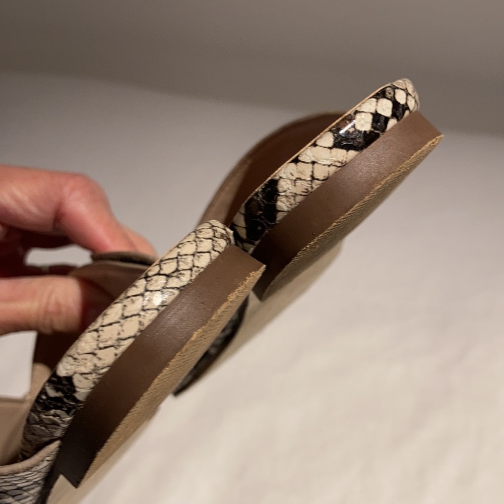 H by Halston vegan leather slide mule snake size 6 - Picture 9 of 12